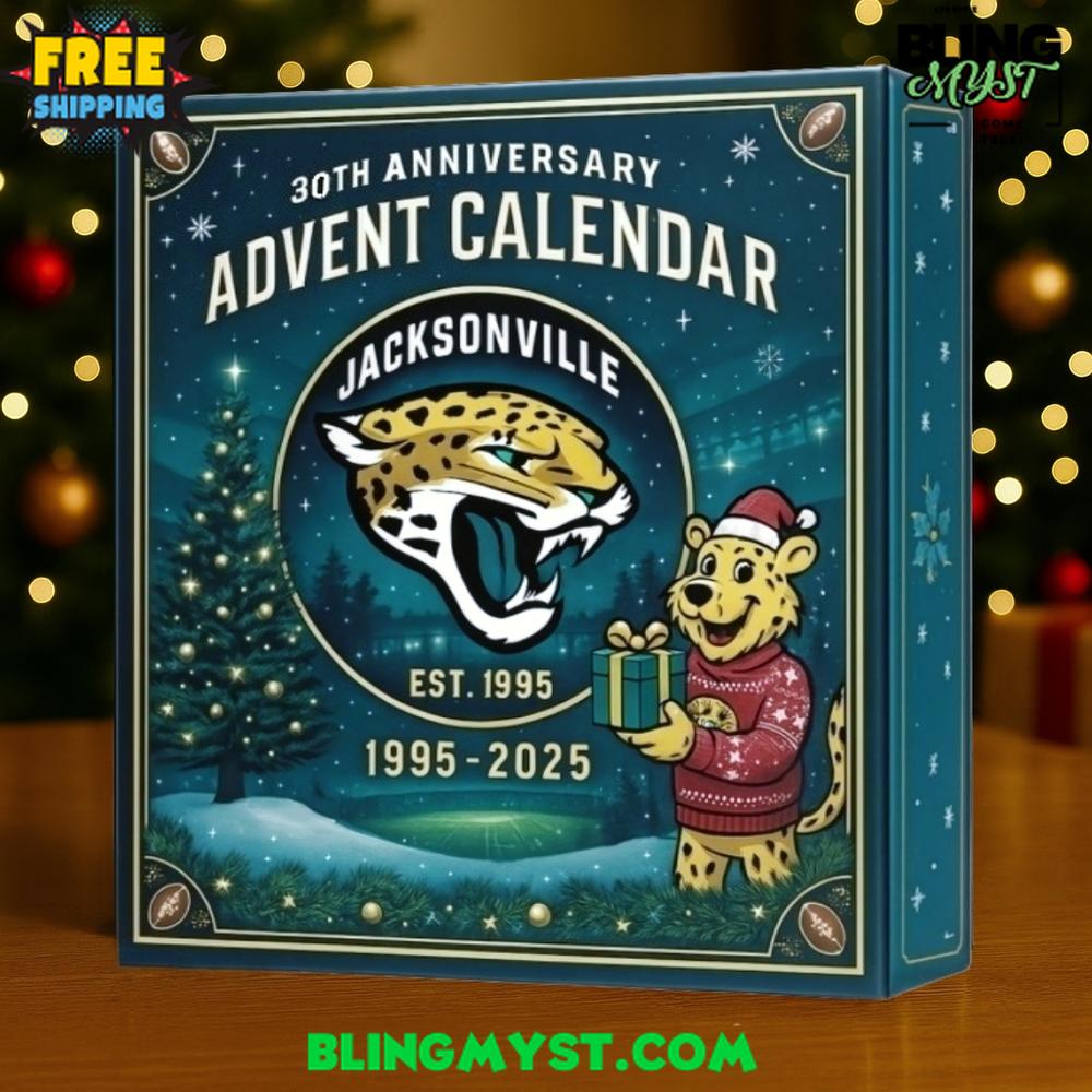 Jacksonville Jaguars 30TH ANNIVERSARY Christmas Limited Edition Advent Calendar 2025 Jacksonville Jaguars 30TH ANNIVERSARY Christmas Limited Edition Advent Calendar 2025