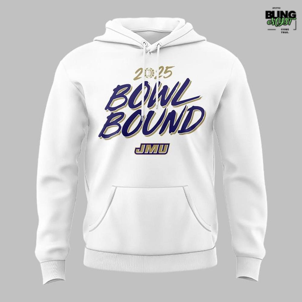 James Madison Dukes Bowl Bound 2025 Hoodie James Madison Dukes Bowl Bound 2025 Hoodie