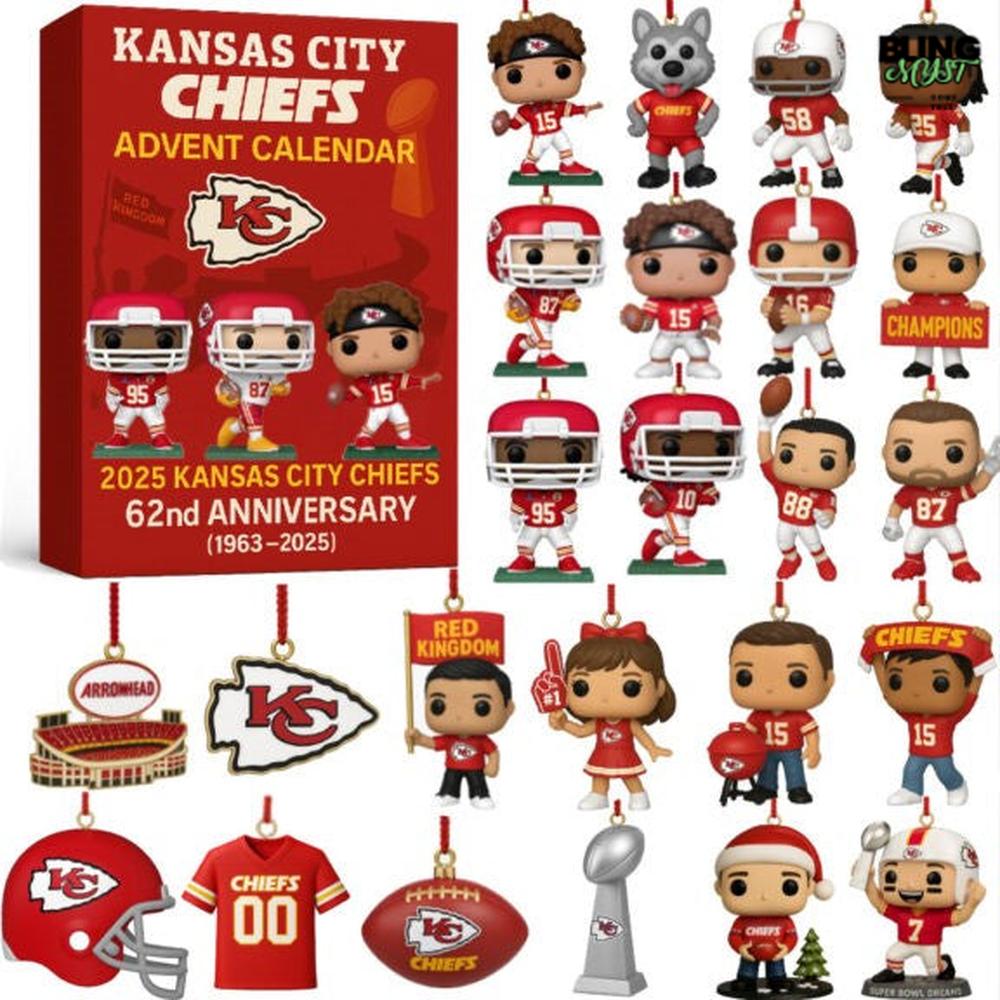 Kansas City Chiefs 62nd Anniversary Advent Calendar 2025 Kansas City Chiefs 62nd Anniversary Advent Calendar 2025