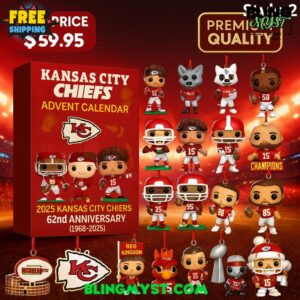Kansas City Chiefs 62nd Anniversary Christmas Limited Edition Advent Calendar 2025