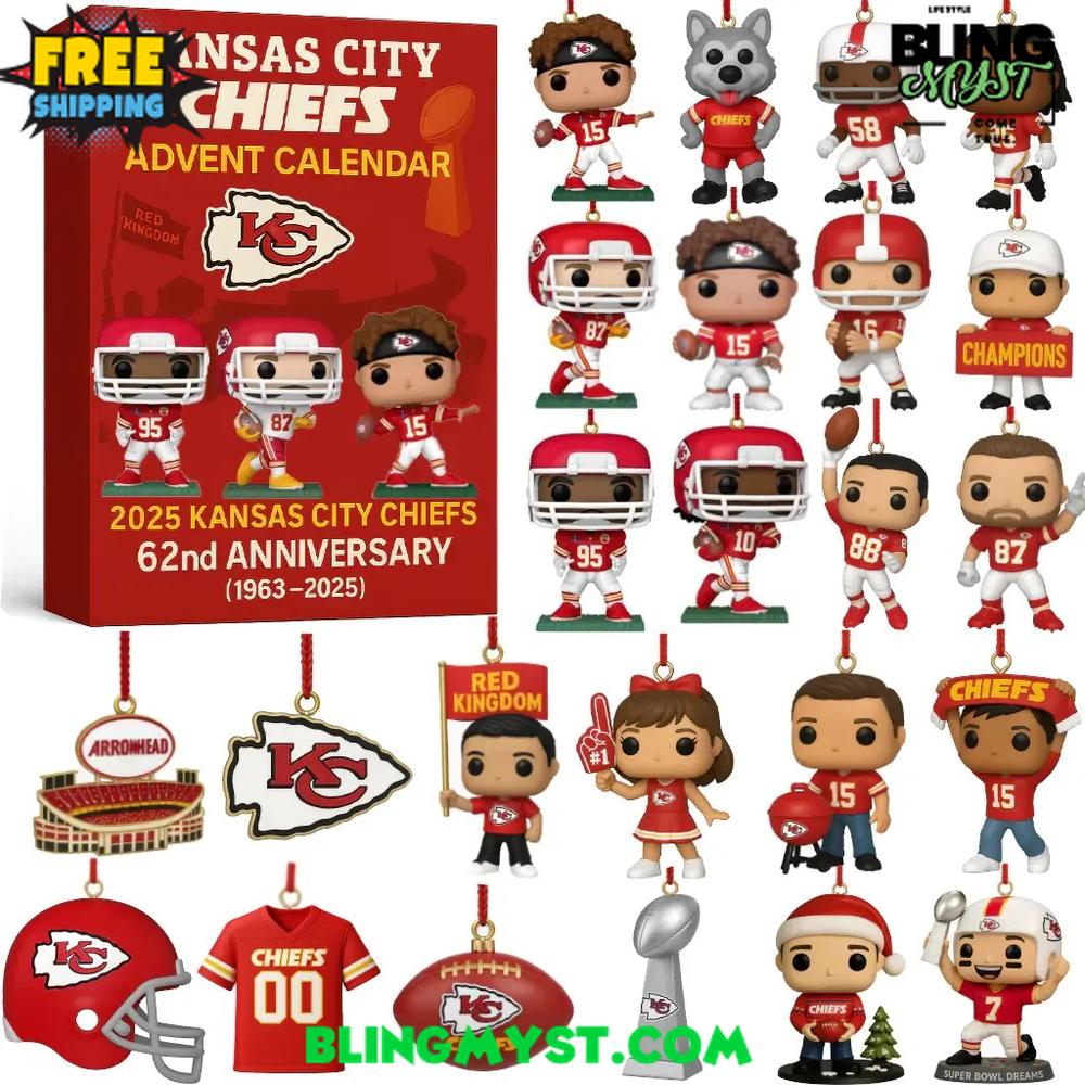 Kansas City Chiefs 62nd Anniversary Christmas Limited Edition Advent Calendar 2025 Kansas City Chiefs 62nd Anniversary Christmas Limited Edition Advent Calendar 2025