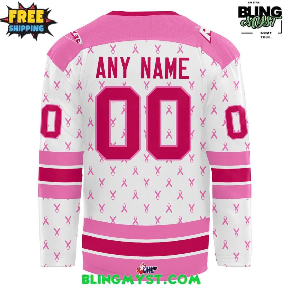 Kelowna Rockets Canadian Cancer 2025 Hockey Jersey Kelowna Rockets Canadian Cancer 2025 Hockey Jersey