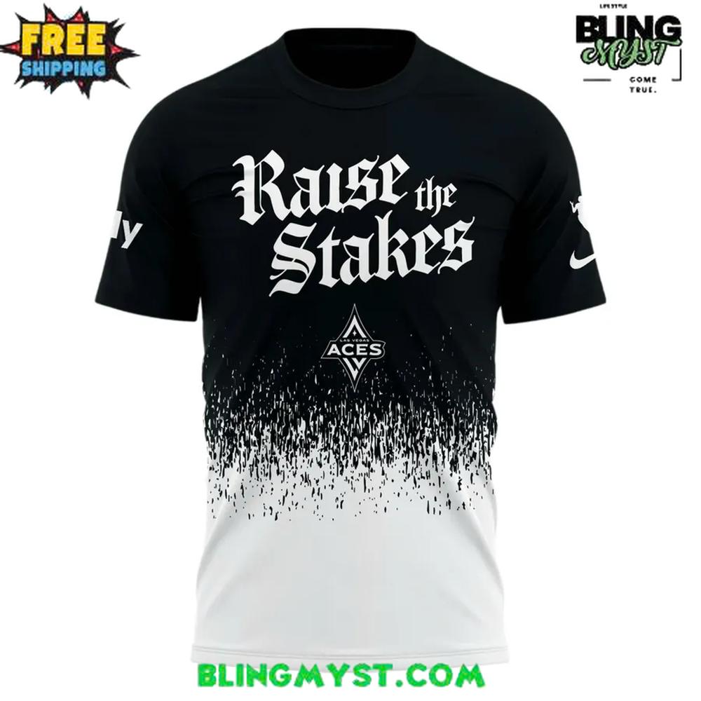 Las Vegas Aces 2025 Finals Bound “Raise the Stakes” T-Shirt Las Vegas Aces 2025 Finals Bound “Raise the Stakes” T-Shirt