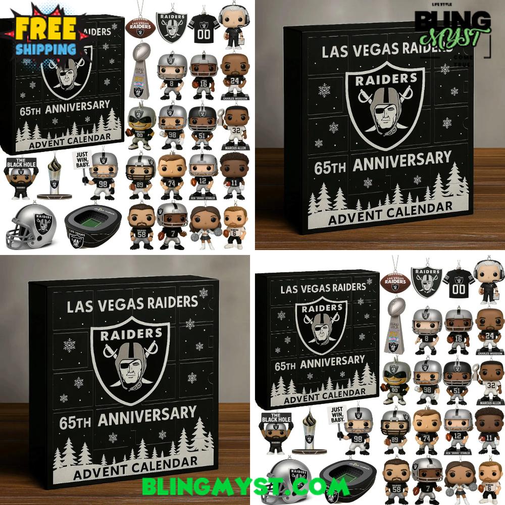 Las Vegas Raiders 65th Anniversary Christmas Limited Edition Advent Calendar 2025 Las Vegas Raiders 65th Anniversary Christmas Limited Edition Advent Calendar 2025