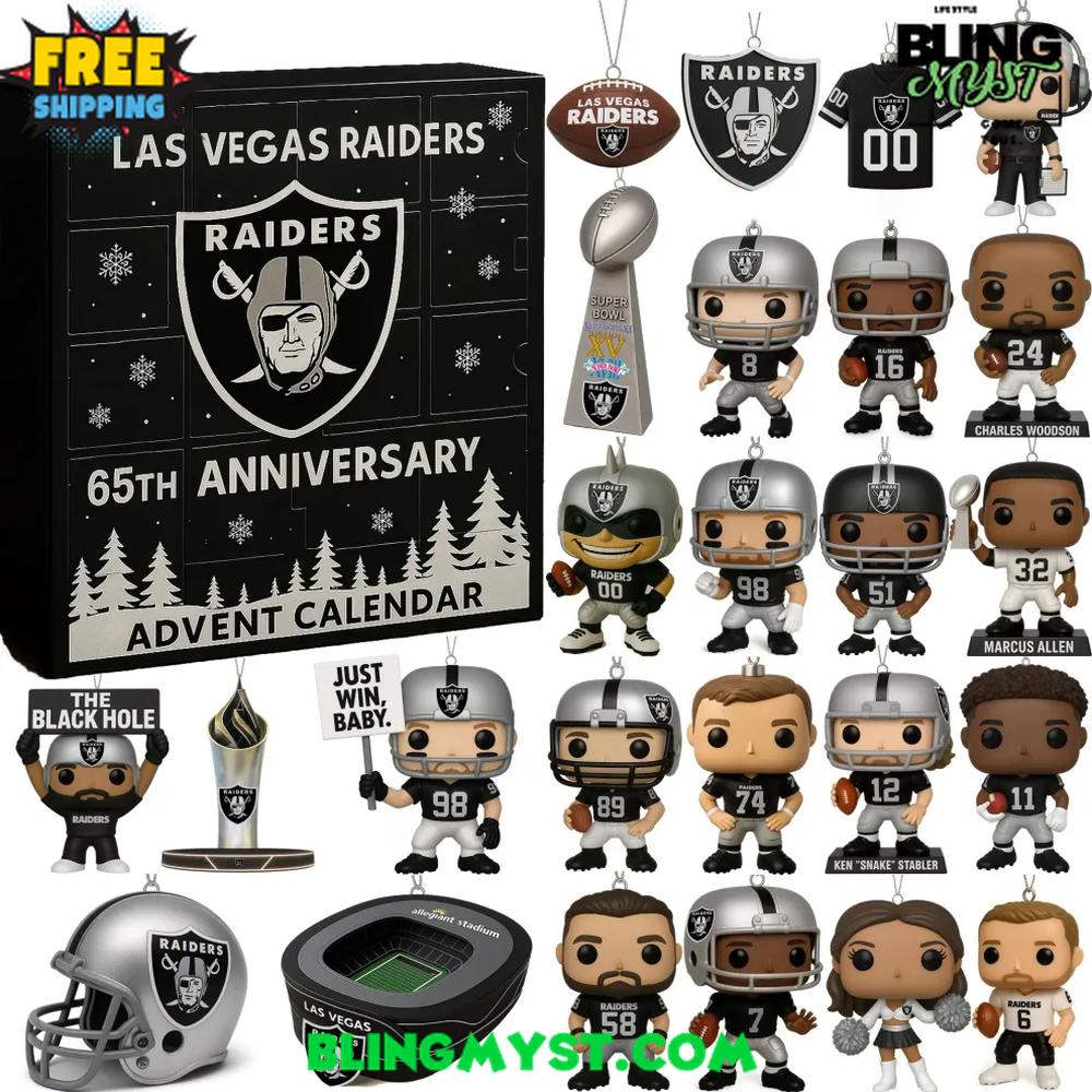 Las Vegas Raiders 65th Anniversary Christmas Limited Edition Advent Calendar 2025 Las Vegas Raiders 65th Anniversary Christmas Limited Edition Advent Calendar 2025