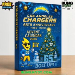 Los Angeles Chargers 65th Anniversary Limited Edition Advent Calendar 2025
