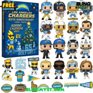 Los Angeles Chargers Christmas Limited Edition Advent Calendar 2025