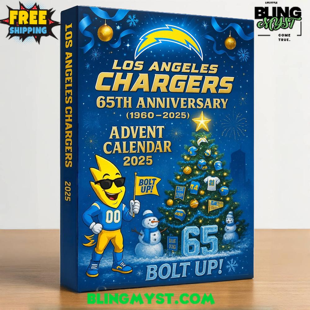 Los Angeles Chargers Christmas Limited Edition Advent Calendar 2025 Los Angeles Chargers Christmas Limited Edition Advent Calendar 2025
