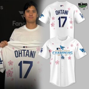 Los Angeles Dodgers Shohei Ohtani 2025 NLCS Champions Baseball Jersey