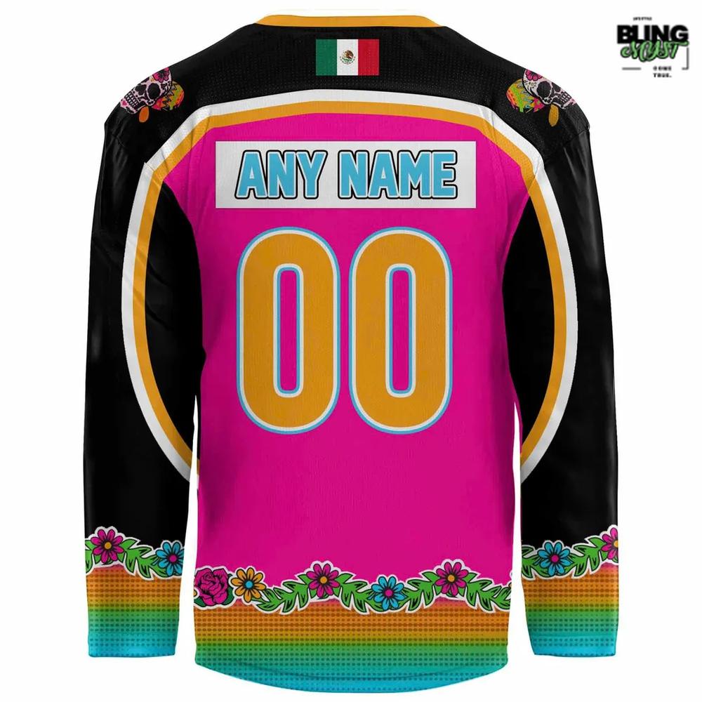 Los Zorros De Fayetteville Dia de los Muertos 2025 Hockey Jersey Los Zorros De Fayetteville Dia de los Muertos 2025 Hockey Jersey