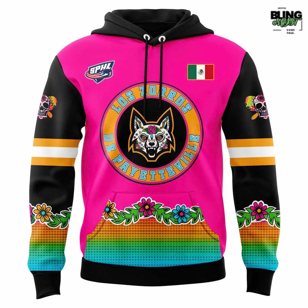 Los Zorros De Fayetteville Dia de los Muertos 2025 Hoodie Los Zorros De Fayetteville Dia de los Muertos 2025 Hoodie