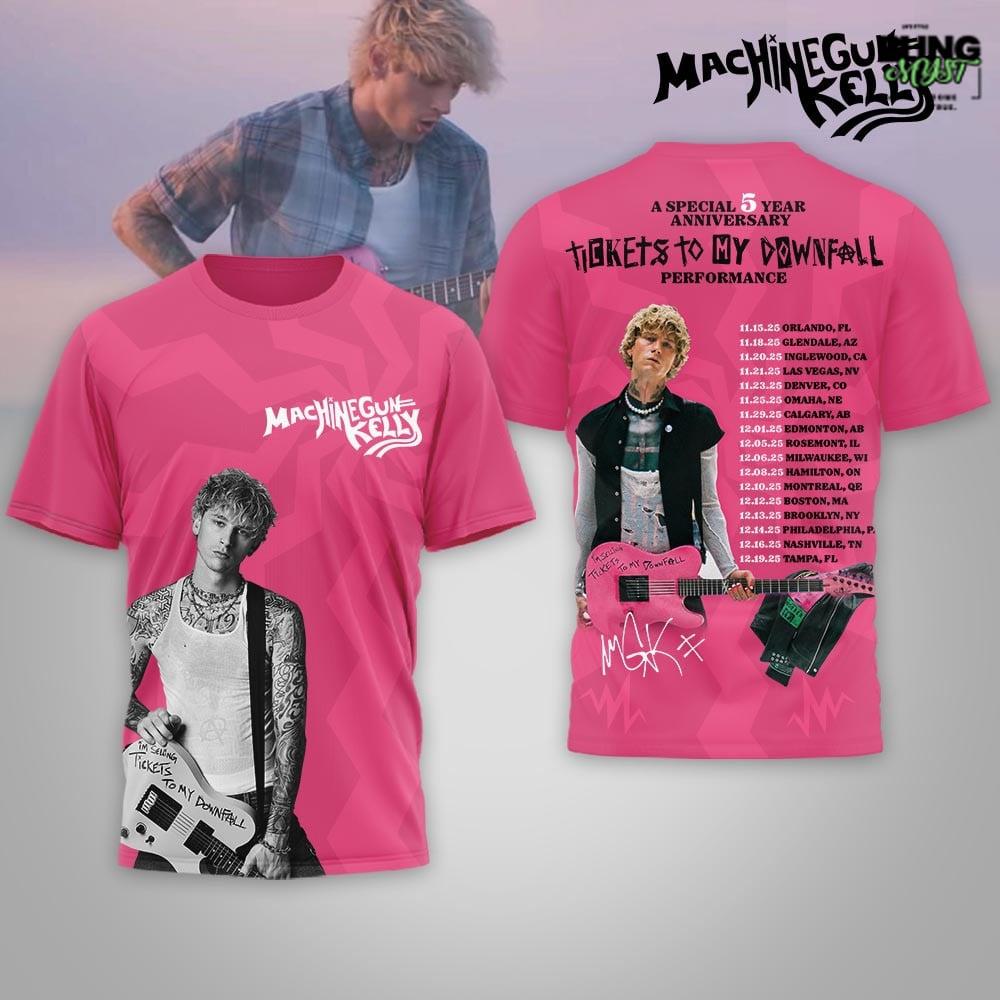 MGK x Tickets to My Downfall 5th Anniversary T-Shirt MGK x Tickets to My Downfall 5th Anniversary T-Shirt