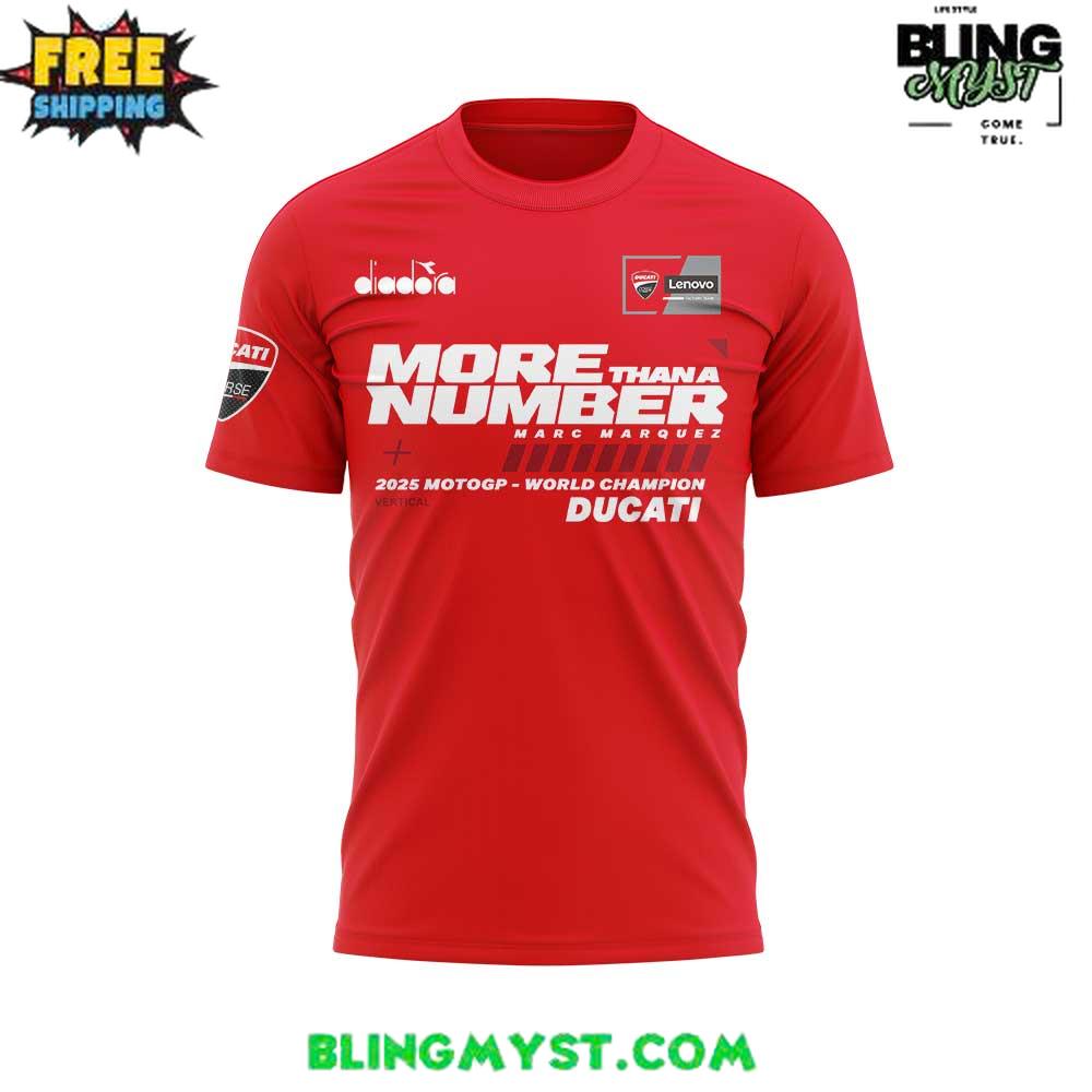 MORE THAN A NUMBER Marc Márquez World Champion 2025 Special T-Shirt MORE THAN A NUMBER Marc Márquez World Champion 2025 Special T-Shirt