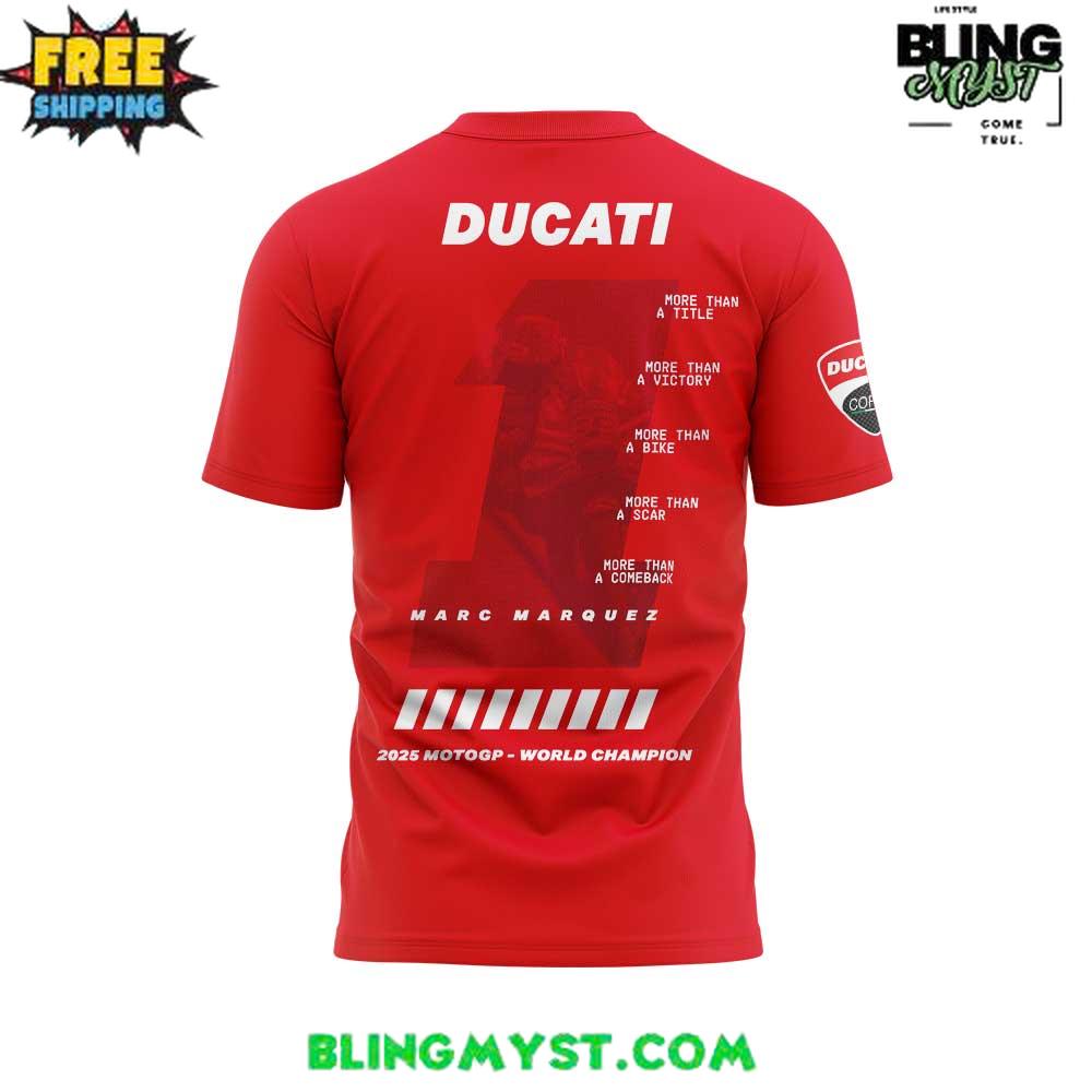 MORE THAN A NUMBER Marc Márquez World Champion 2025 Special T-Shirt MORE THAN A NUMBER Marc Márquez World Champion 2025 Special T-Shirt