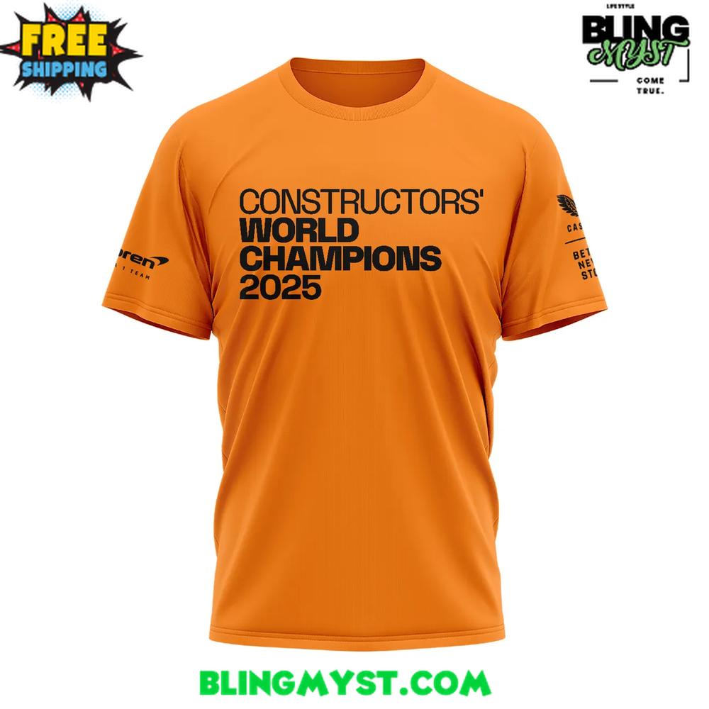 McLaren Formula Constructors 2025 World Champions T-Shirt McLaren Formula Constructors 2025 World Champions T-Shirt
