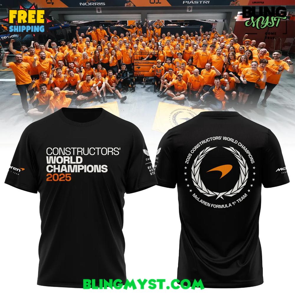 McLaren Formula Constructors 2025 World Champions T-Shirt McLaren Formula Constructors 2025 World Champions T-Shirt