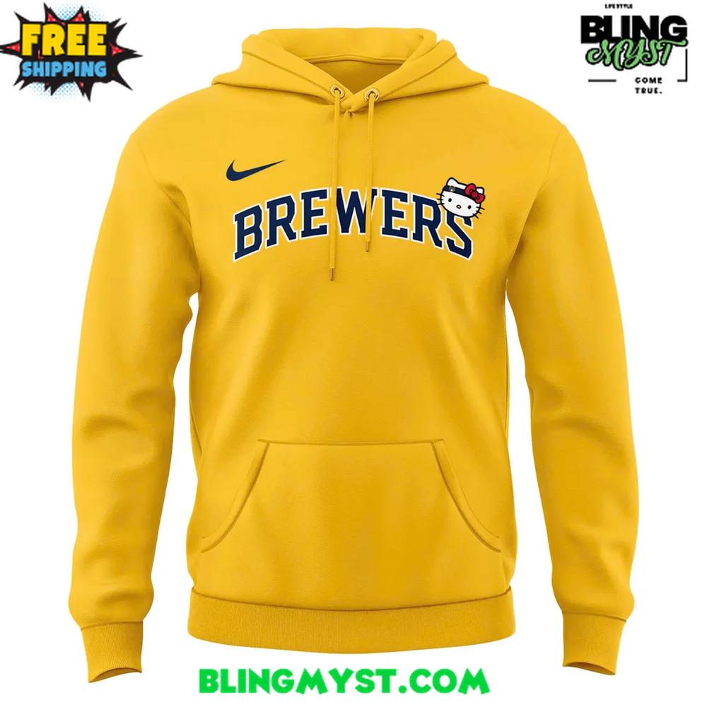 Milwaukee Brewers x Hello Kitty 2025 Special Hoodie Milwaukee Brewers x Hello Kitty 2025 Special Hoodie
