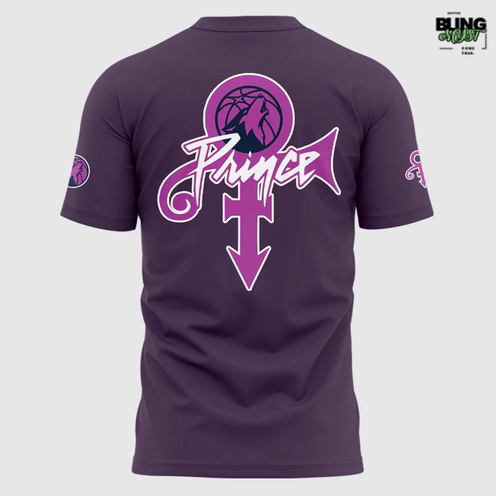 Minnesota Timberwolves Prince Night 2025 T-Shirt Minnesota Timberwolves Prince Night 2025 T-Shirt