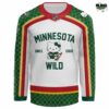 Minnesota Wild Collab Hello Kitty Special Edition Hockey Jersey 1 Minnesota Wild Collab Hello Kitty Special Edition Hockey Jersey 2