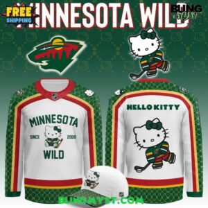 Minnesota Wild Hello Kitty Night Special Hockey Jersey