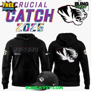 Missouri Tigers Crucial Catch Intercept Cancer 2025 Hoodie
