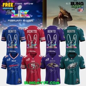 NFL x Bad Bunny 2026 Super Bowl LX Football Jersey – All Teams