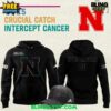 Nebraska Cornhuskers Crucial Catch Intercept Cancer 2025 Hoodie 4