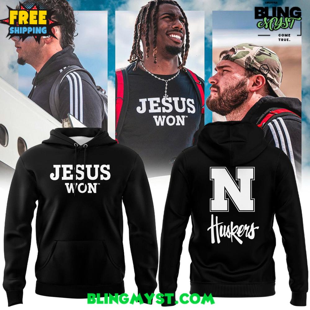 Nebraska Cornhuskers “Jesus Won” Special Edition Hoodie Nebraska Cornhuskers “Jesus Won” Special Edition Hoodie