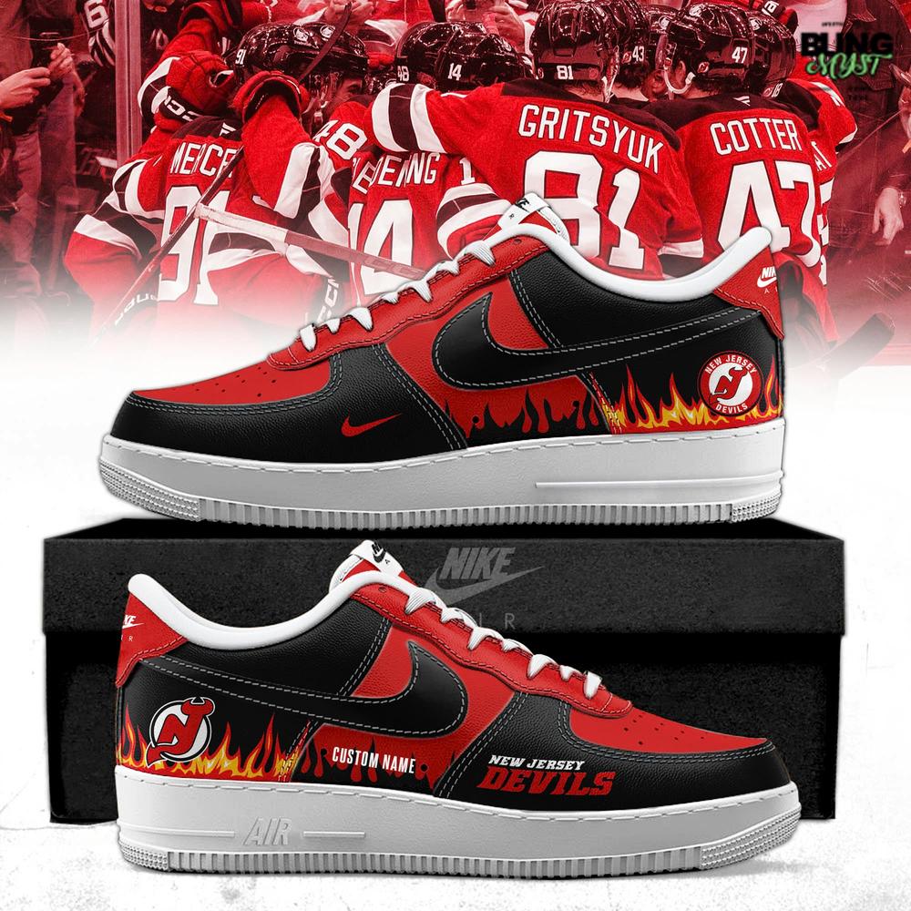 New Jersey Devils Customized Air Force 1 New Jersey Devils Customized Air Force 1