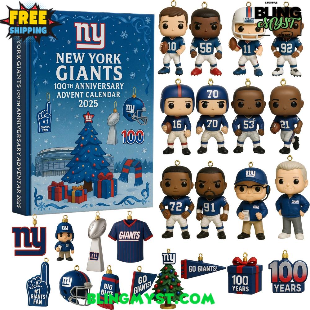 New York Giants 100th Anniversary Christmas Limited Edition Advent Calendar 2025 New York Giants 100th Anniversary Christmas Limited Edition Advent Calendar 2025