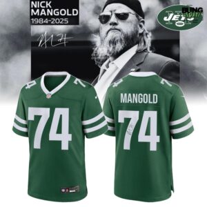 New York Jets Legend Nick Mangold Forever Remembered Football Jersey