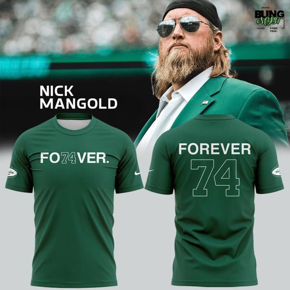 New York Jets Legend Nick Mangold Forever Remembered T-Shirt New York Jets Legend Nick Mangold Forever Remembered T-Shirt