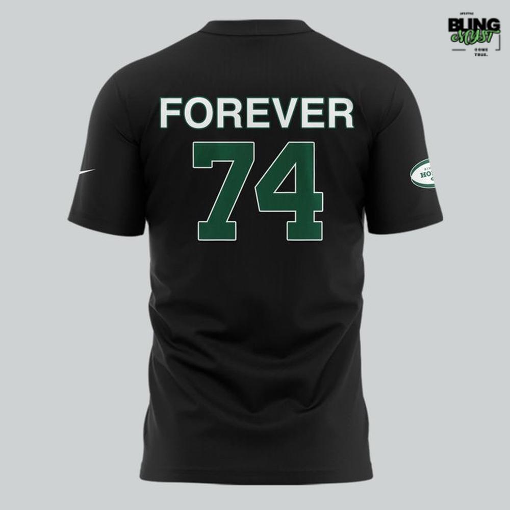 New York Jets Legend Nick Mangold Forever Remembered T-Shirt New York Jets Legend Nick Mangold Forever Remembered T-Shirt