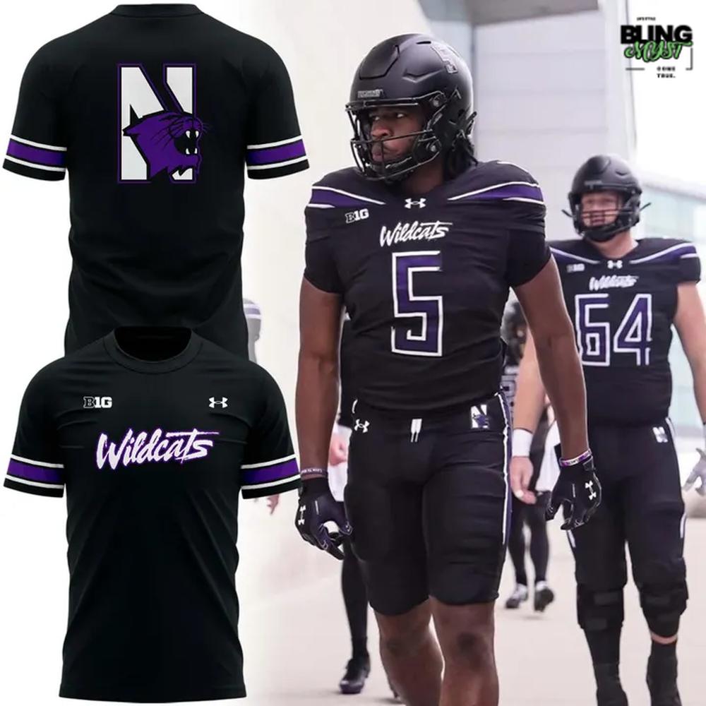 Northwestern Wildcats Football 2025 T-Shirt Northwestern Wildcats Football 2025 T-Shirt