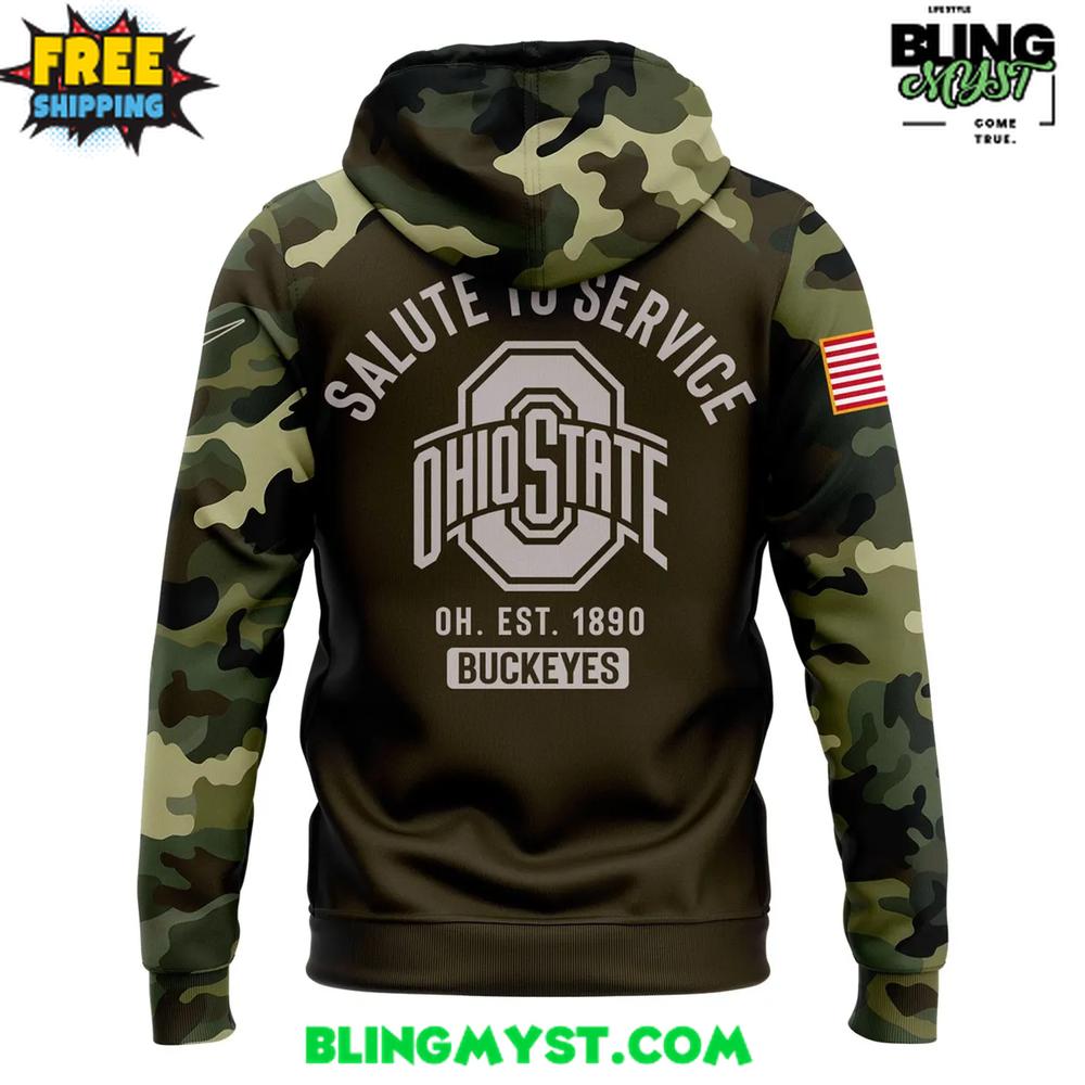 Ohio State Buckeyes Salute To Service 2025 Hoodie Ohio State Buckeyes Salute To Service 2025 Hoodie