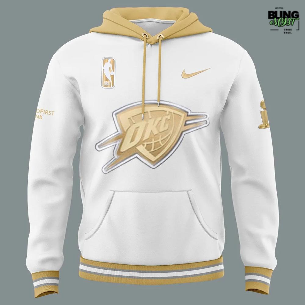 Oklahoma City Thunder 2025 Ring Ceremony Nike Hoodie Oklahoma City Thunder 2025 Ring Ceremony Nike Hoodie