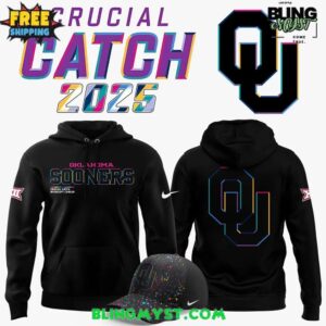 Oklahoma Sooners 2025 Crucial Catch Special Hoodie