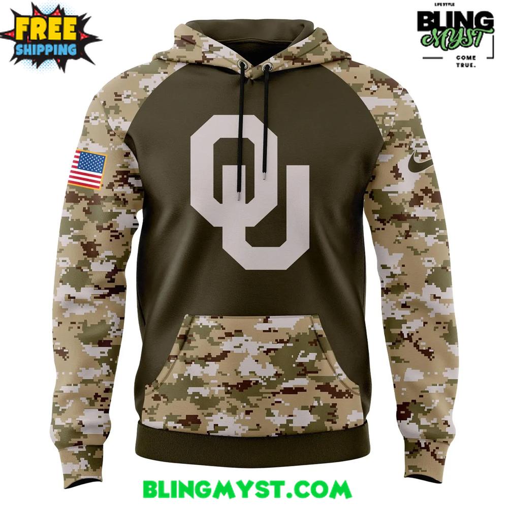 Oklahoma Sooners Salute To Service 2025 Hoodie Oklahoma Sooners Salute To Service 2025 Hoodie