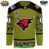 Omaha Mavericks 2025 Military Appreciation Night Camo Hockey Jersey 2