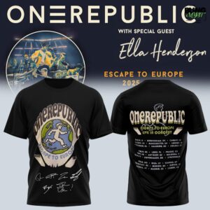 OneRepublic Escape to Europe 2025 T-Shirt
