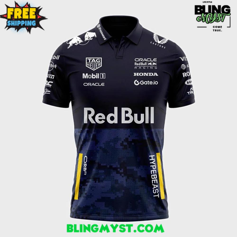 Oracle Red Bull Racing x Hypebeast 2025 Polo Shirt Oracle Red Bull Racing x Hypebeast 2025 Polo Shirt