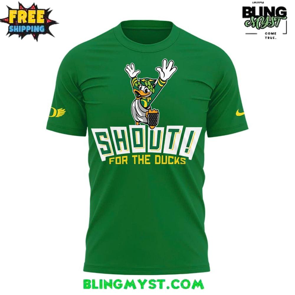 Oregon Ducks SHOUT for the Ducks Special T-Shirt Oregon Ducks SHOUT for the Ducks Special T-Shirt