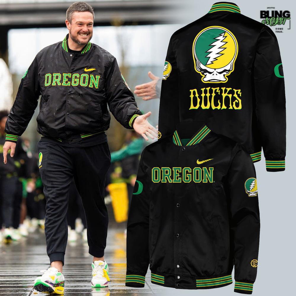 Oregon Ducks x Grateful Ducks Limited Edition Varsity Jacket Oregon Ducks x Grateful Ducks Limited Edition Varsity Jacket