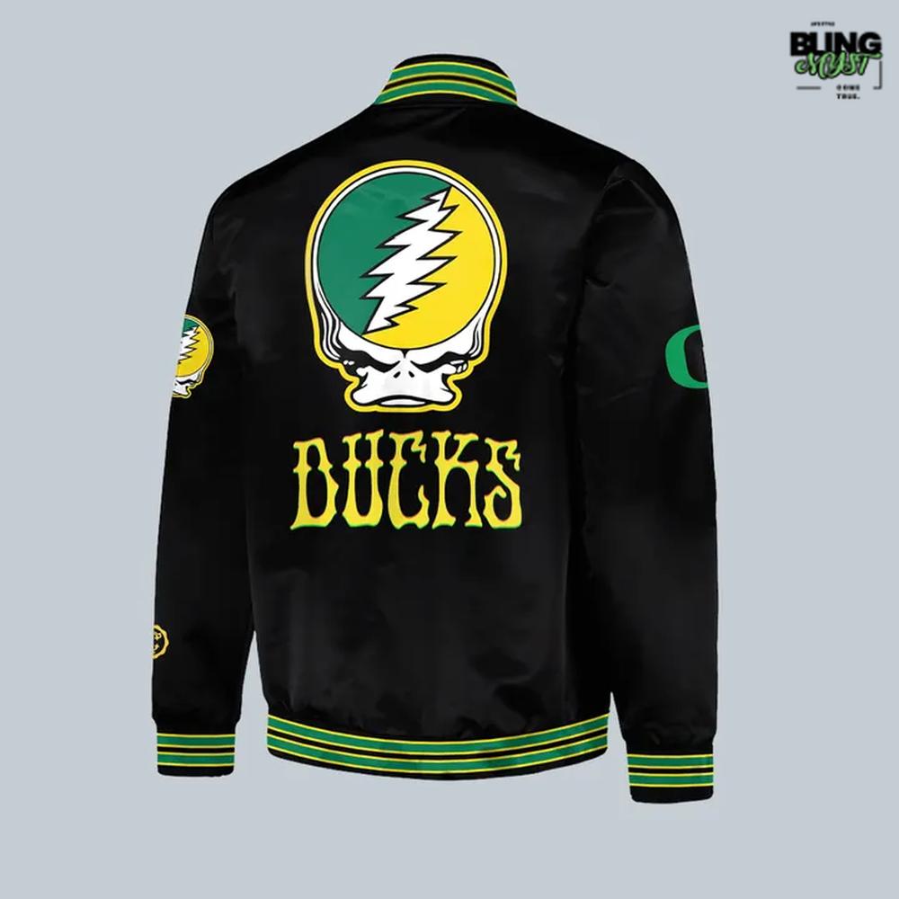 Oregon Ducks x Grateful Ducks Limited Edition Varsity Jacket Oregon Ducks x Grateful Ducks Limited Edition Varsity Jacket