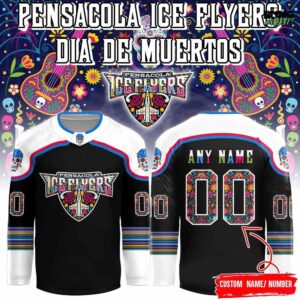 Pensacola Ice Flyers Dia De Muertos 2025 Hockey Jersey
