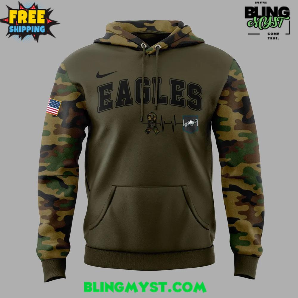 Philadelphia Eagles Salute to Service 2025 NFL Hoodie Philadelphia Eagles Salute to Service 2025 NFL Hoodie