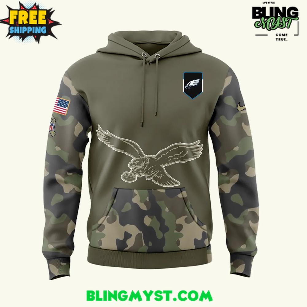 Philadelphia Eagles Salute to Service 2025 NFL Hoodie Philadelphia Eagles Salute to Service 2025 NFL Hoodie