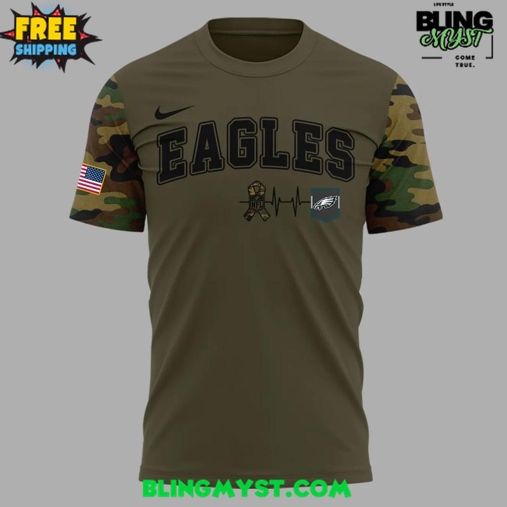 Philadelphia Eagles Salute to Service 2025 NFL T-Shirt Philadelphia Eagles Salute to Service 2025 NFL T-Shirt