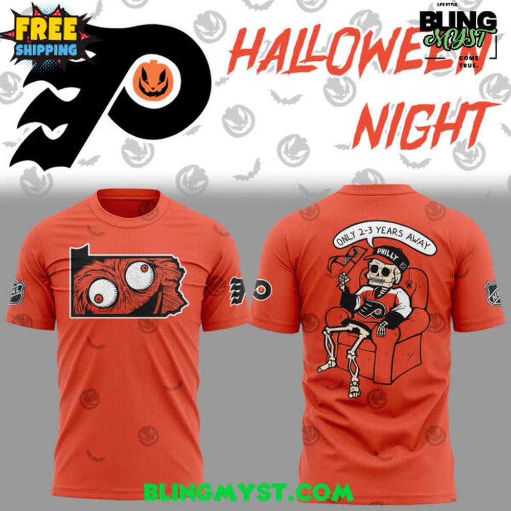 Philadelphia Flyers Halloween Night 2025 T-Shirt Philadelphia Flyers Halloween Night 2025 T-Shirt