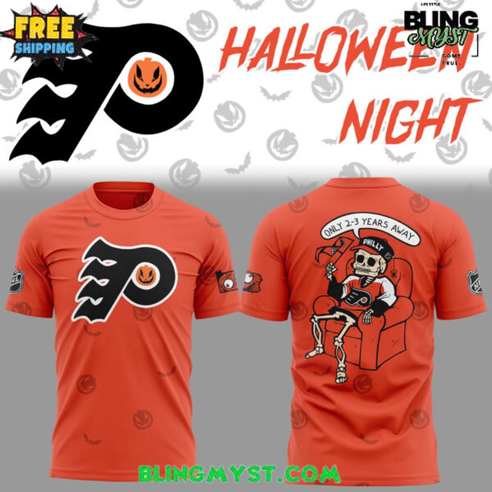 Philadelphia Flyers Halloween Night T-Shirt Philadelphia Flyers Halloween Night T-Shirt